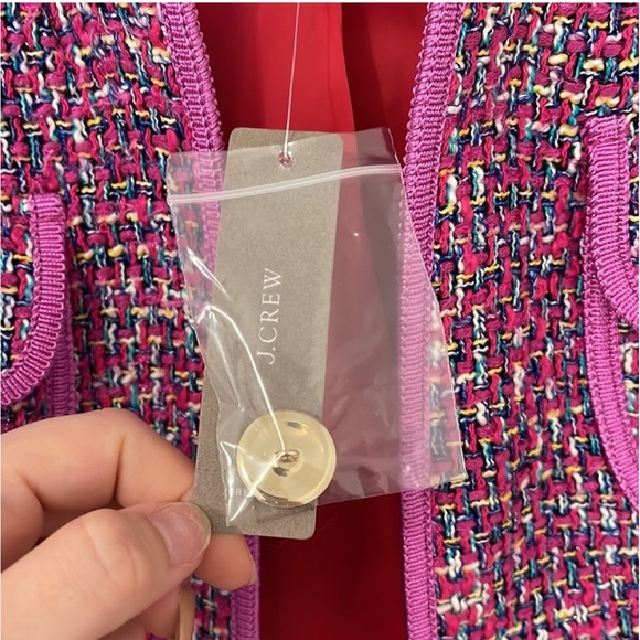 J Crew NWT Autumn Tweed Fitted Jacket/Blazer size 8 - Picture 12 of 17